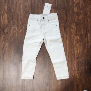 Zara Kids White Slim Jeans Size 3T-4T